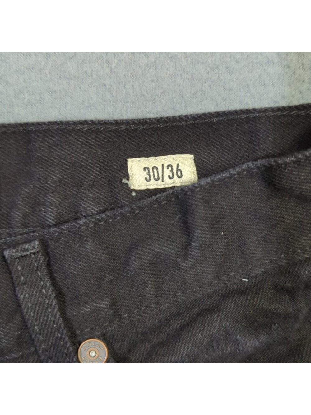 Ariat Jeans Men's 30x36 Fits 29x35 Black M7 Slim Legacy Straight Western Cowboy - Picture 9 of 12